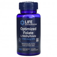 Optimized Folate L-Methylfolate 1700 mcg DFE (100вег.табл)